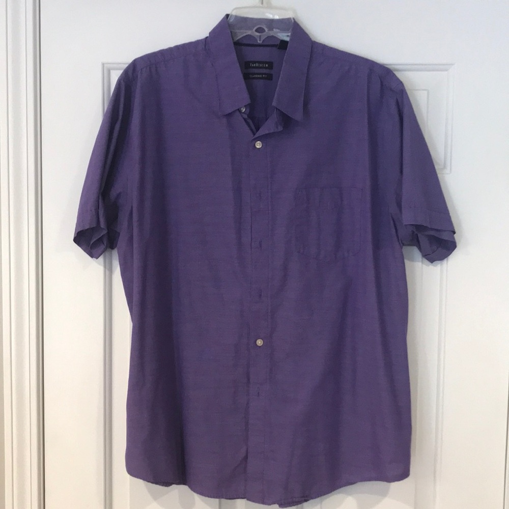 Van Heusen Button Down Short Sleeve Shirt XL